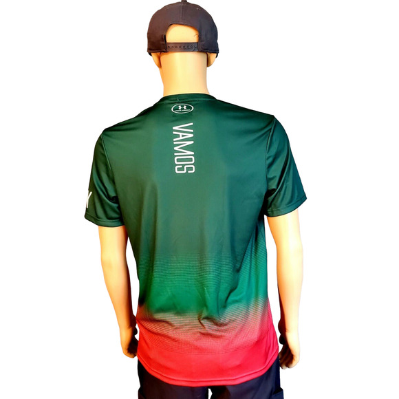 Under Armour Heat Gear Loose Small Mens Shirt Mex, Vamos NWT - Picture 2 of 5